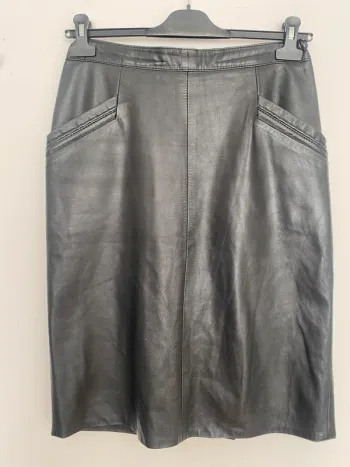 Jupe en cuir vintage