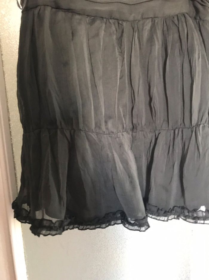 vila jupe grise taille s - photo numéro 2