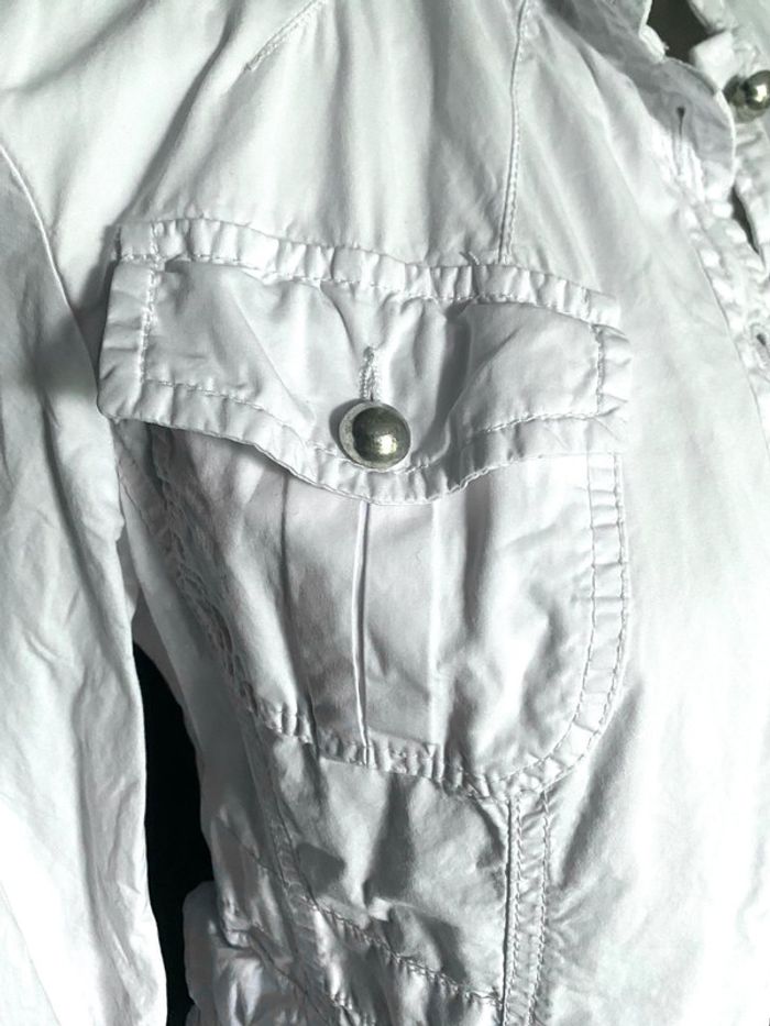 Veste blanche en coton Camaïeu - photo numéro 2