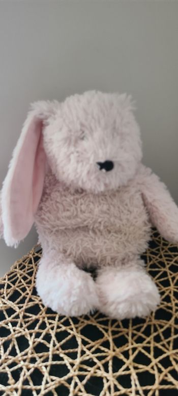 Peluche bouillotte lapin WARMIES micro-ondes