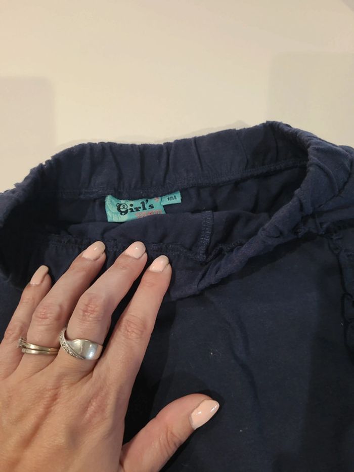 Jupe short bleu marine, taille 10 ans - photo numéro 2