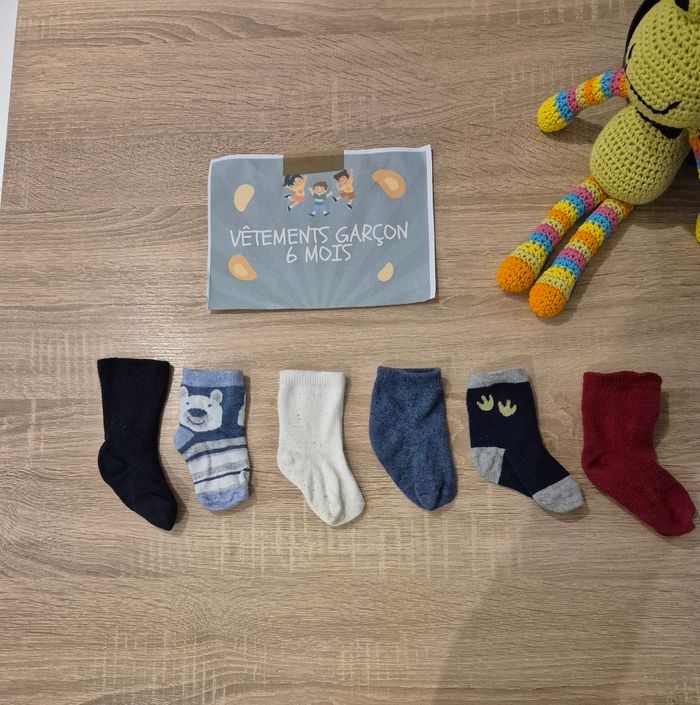 Lot 6 paires chaussettes