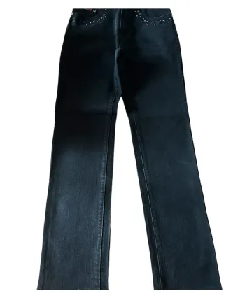 Jean noir strass
