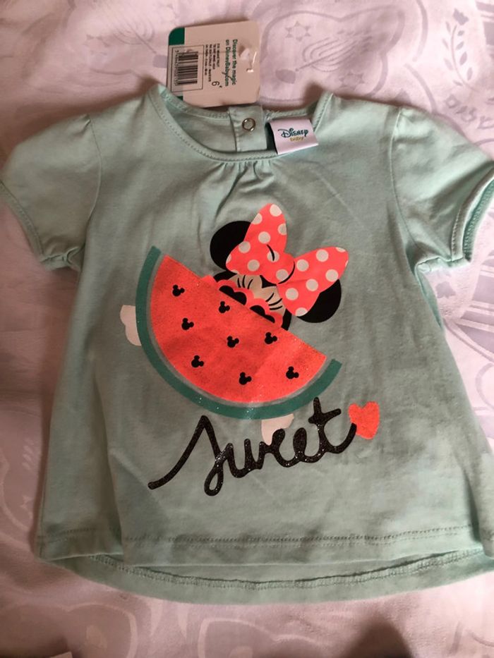 Ensemble fille neuf tee shirt et n pantalon complice 6 mois. - photo numéro 2