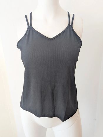 Débardeur fluide noir taille 44 a bretelles