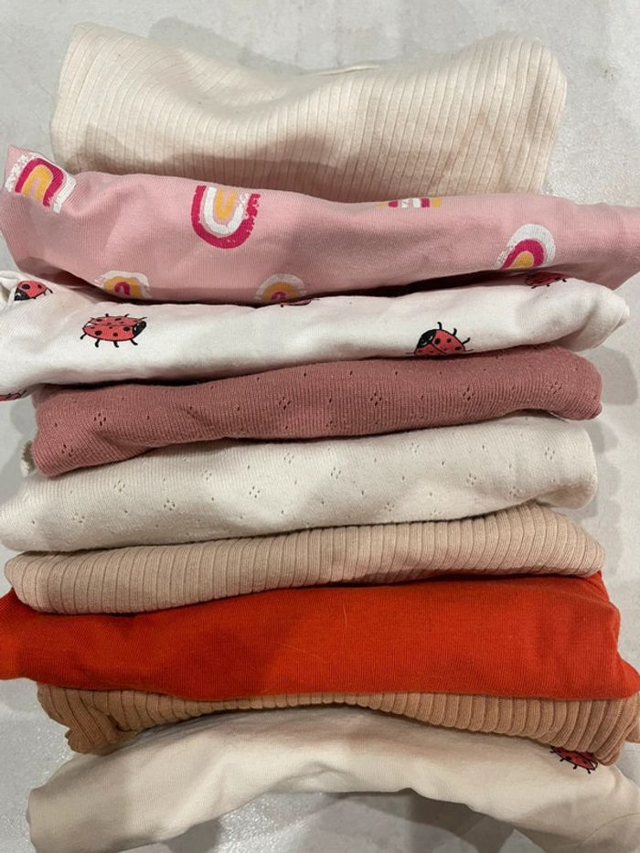 Lot de 9 bodys manches longues