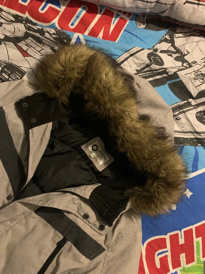 Manteau mis long avec capuche intérieur doudoune marque jack et Jones Taille M - photo numéro 4