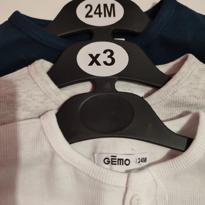 Lot de 3 sous-pull en coton pour enfant de 24 mois, Gémo - photo numéro 2
