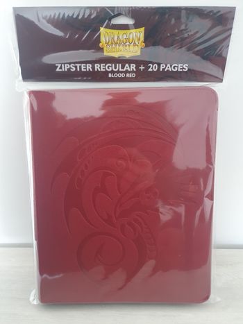 Portfolio Classeur Dragon Shield Zipster Regular 360 Blood Red