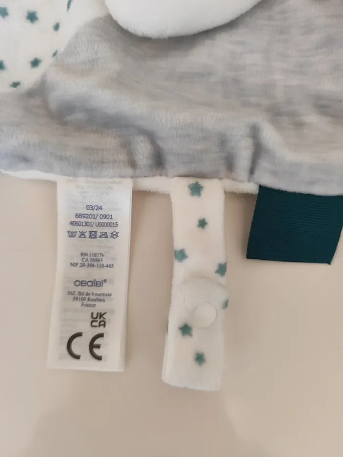 Doudou plat lapin obaibi okaidi - photo numéro 4