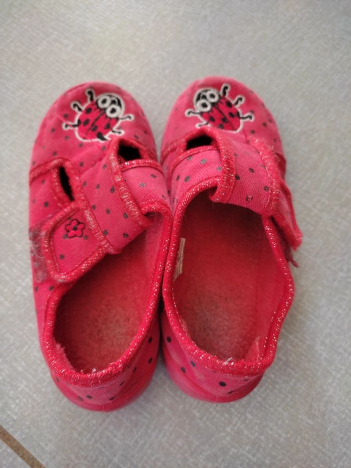 Chaussons coccinelle à scratch P.26 - photo numéro 2