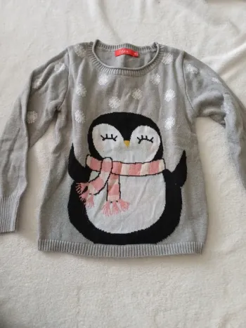 Pull long gris 4 ans