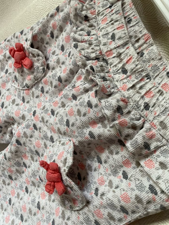 Superbe pantalon velours doublé 9 mois Mots d’enfants - photo numéro 4