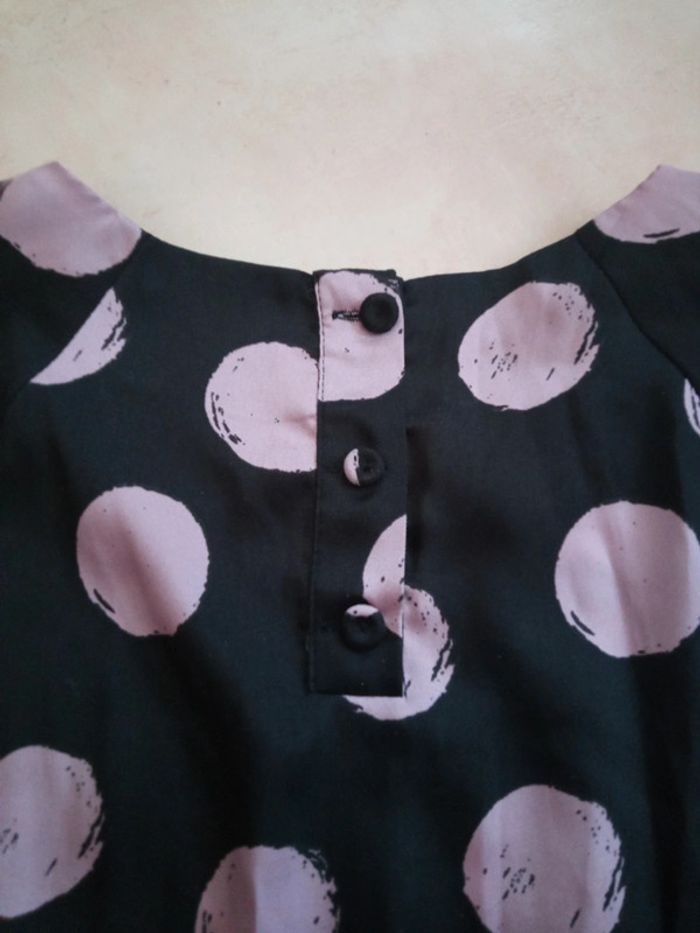 Blouse large à pois - photo numéro 4