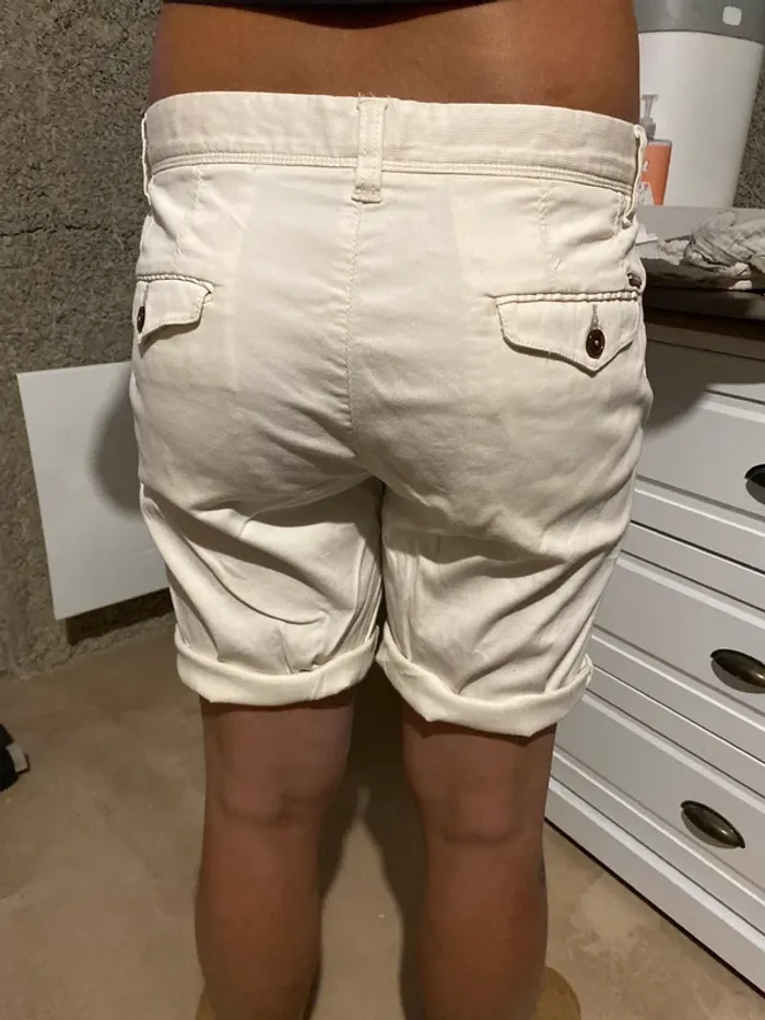 Short crème Homme cortefiel - photo numéro 2