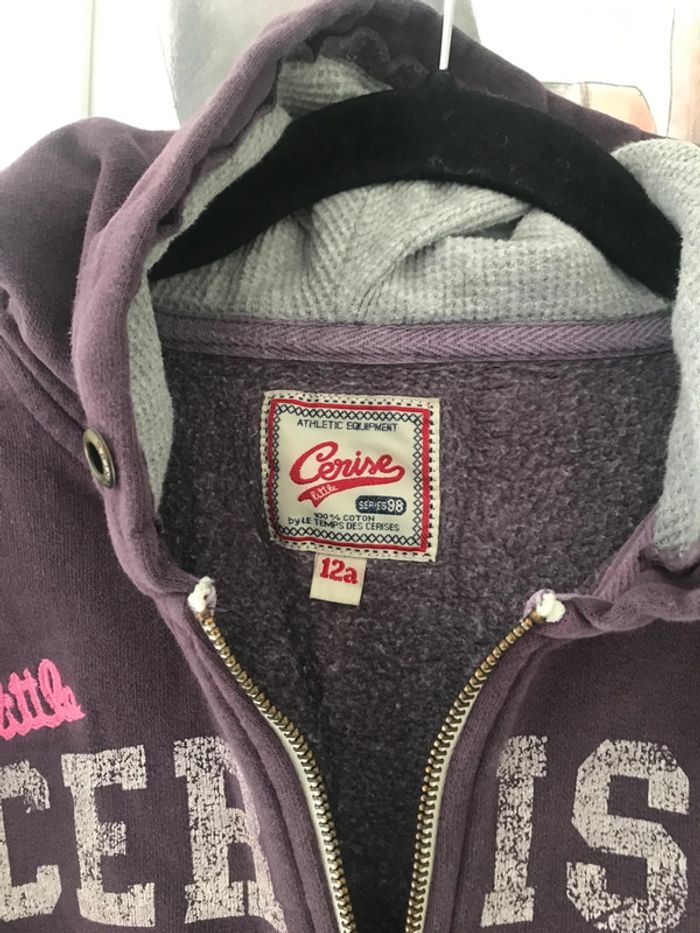 Veste à capuche Little temps des cerises 12 ans - photo numéro 4