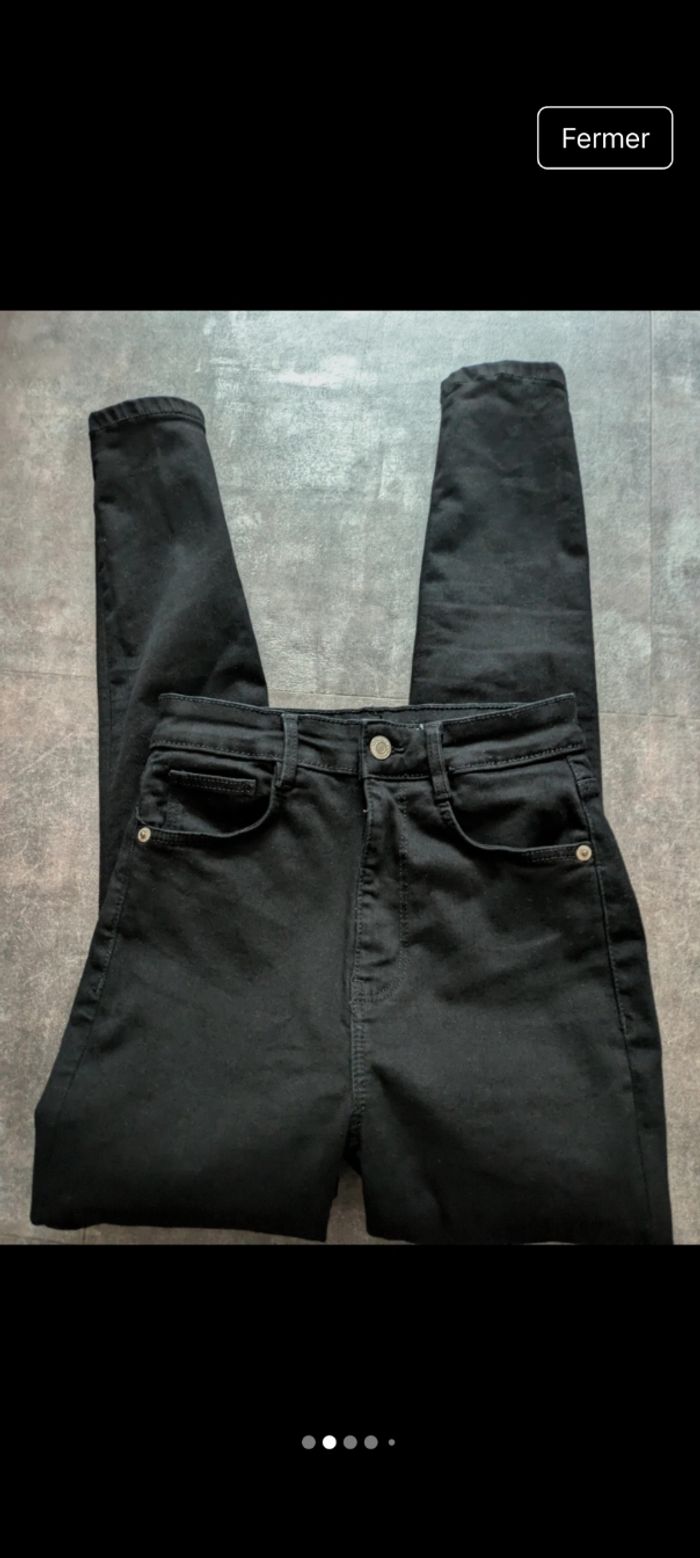 Jean taille haute skinny zara
