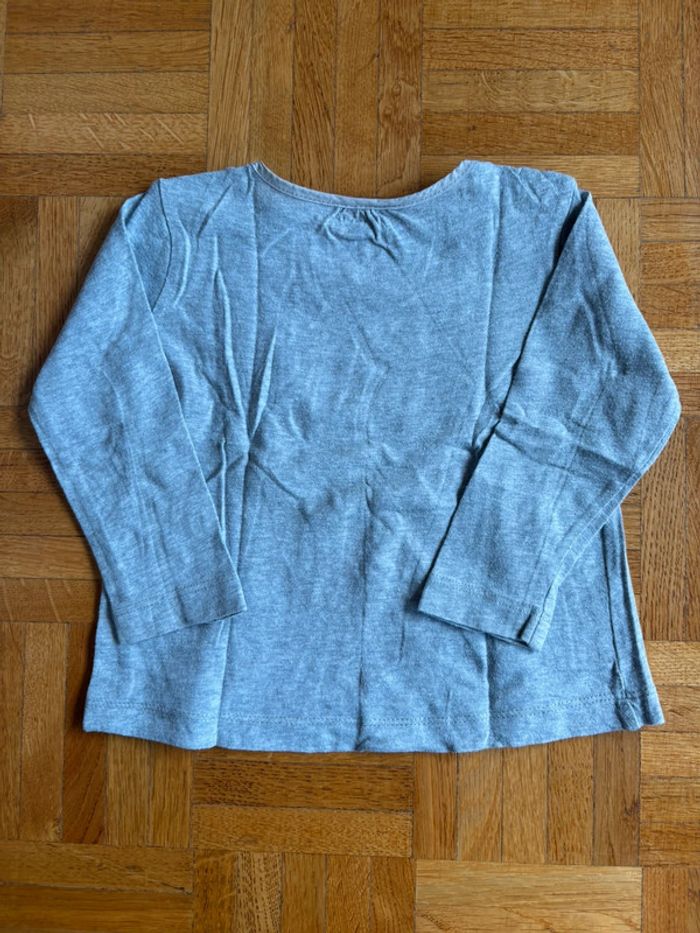 Haut Boutchou gris 12 mois très bon état - photo numéro 7
