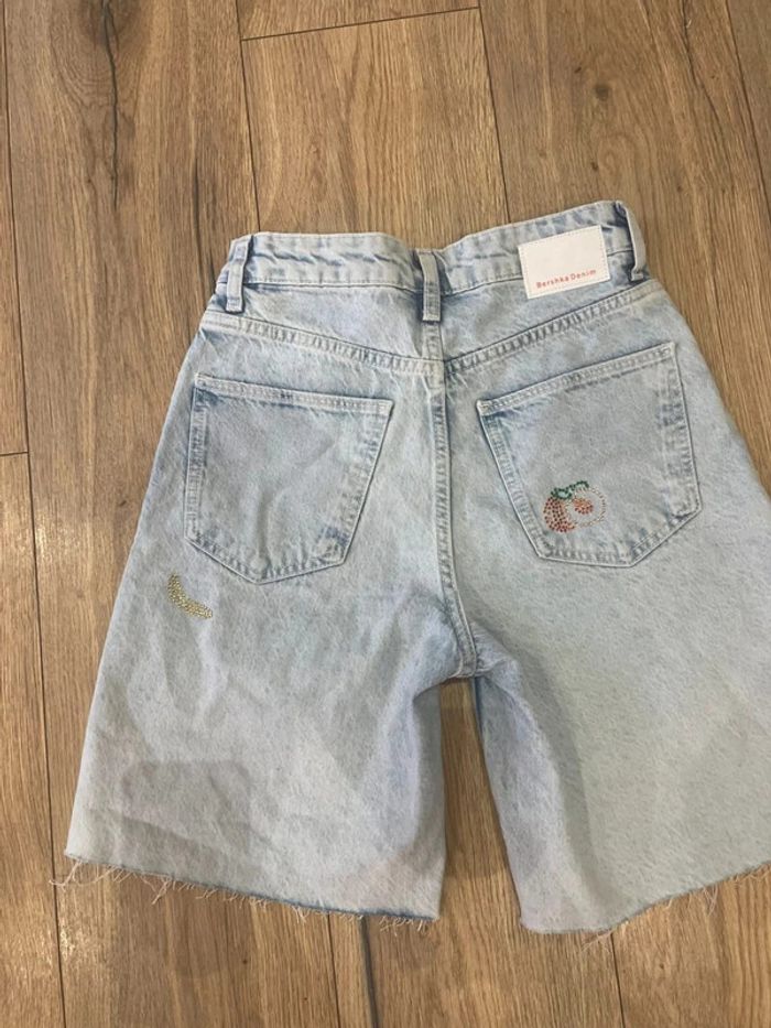 Short en jean taille haute Mom - photo numéro 5