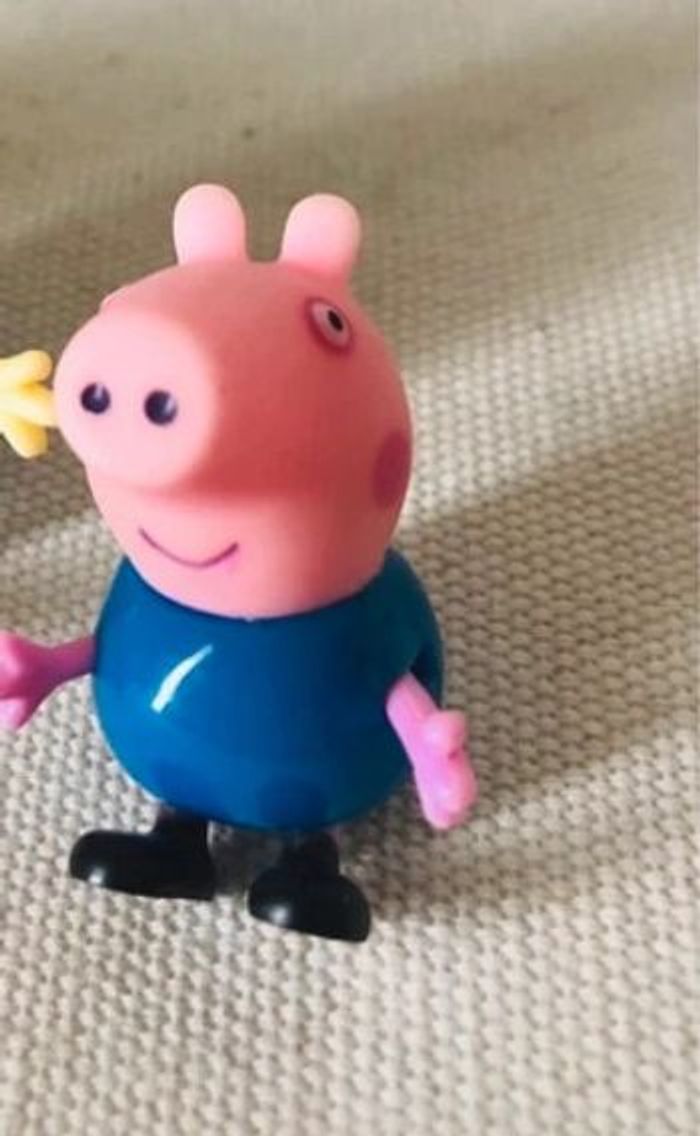 Lot de 2 personnages peppa pig lapin george - photo numéro 2