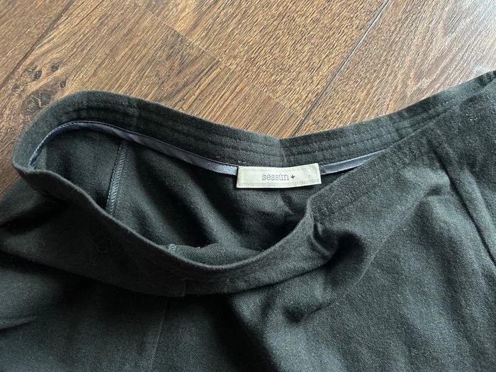 Jupe Sessun en laine anthracite T. 42 - photo numéro 2