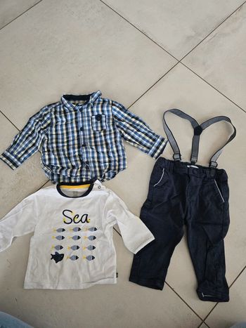 Ensemble chemise/tshirt/pantalon