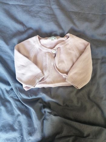 Boléro mauve vertbaudet 9mois