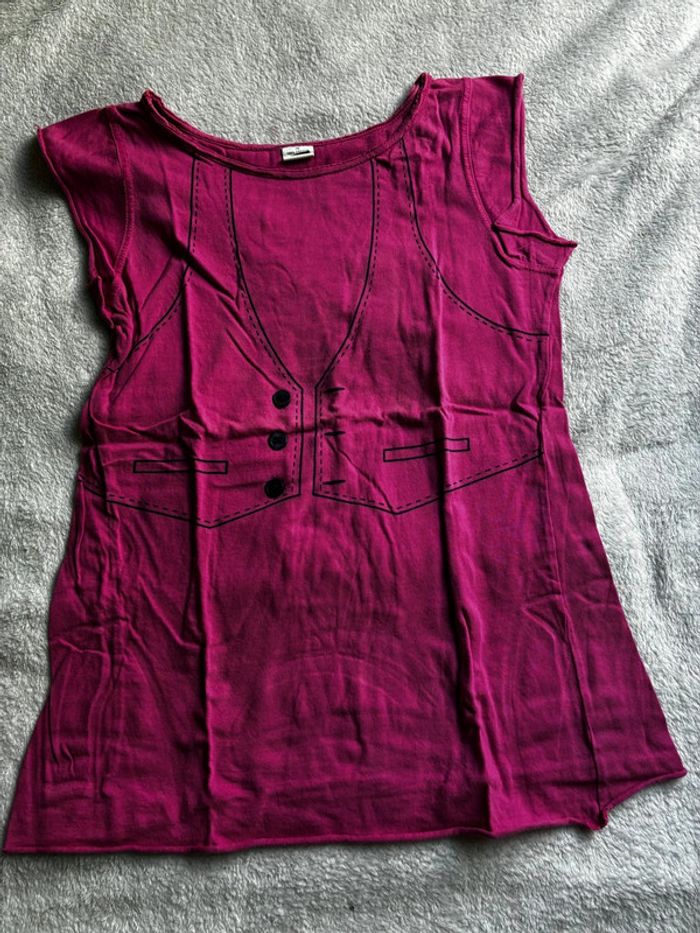 T-shirt violet - photo numéro 2