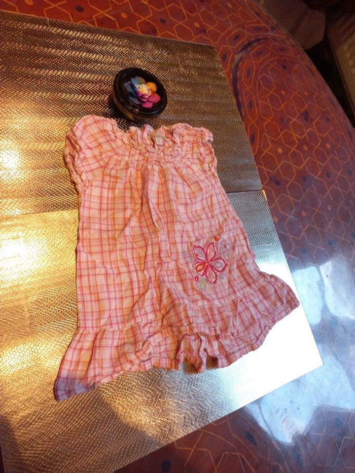 Robe d'été à carreaux 6 mois