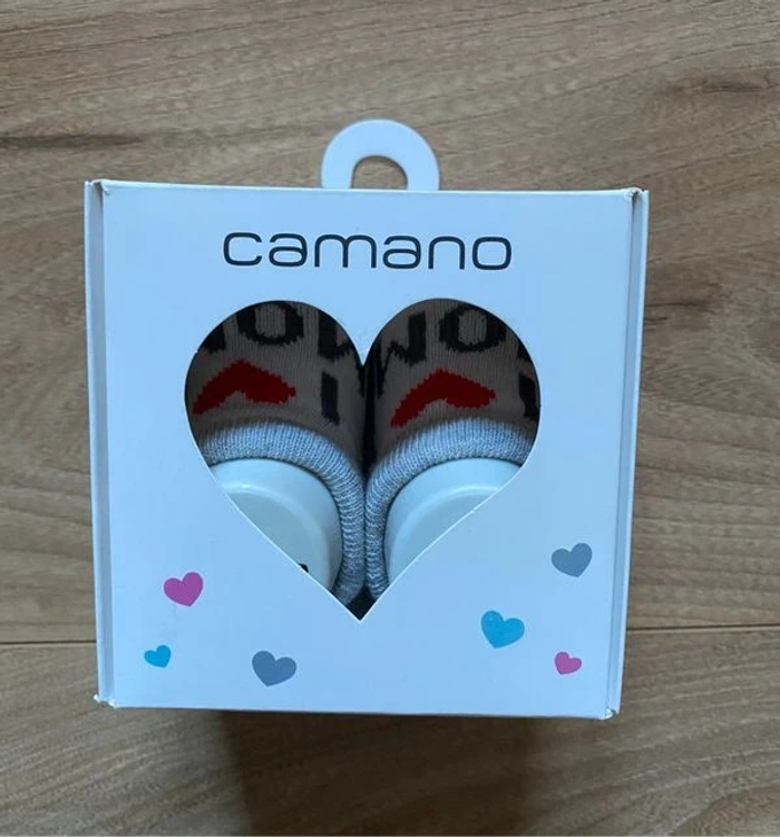 Cadeau de naissance - Paire de chaussettes "I love mom" (0-4 mois)