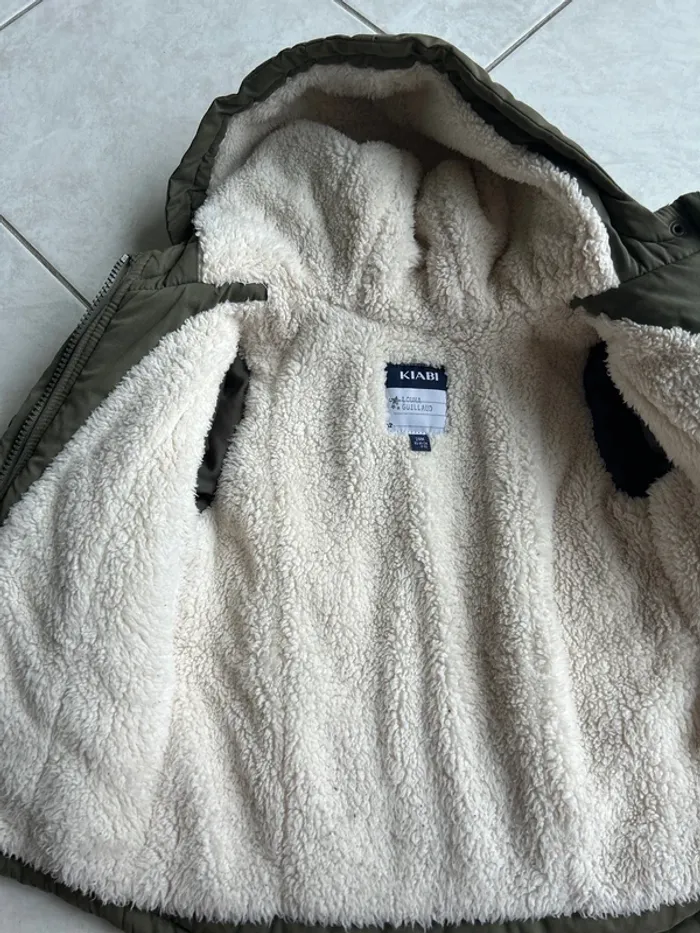 Veste kaki kiabi taille 24 mois - photo numéro 3