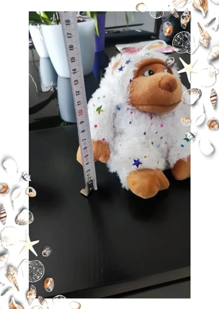 Peluche singe gorille blanc - photo numéro 6