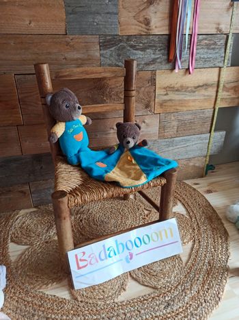 Doudou et peluche petit ours brun tbe