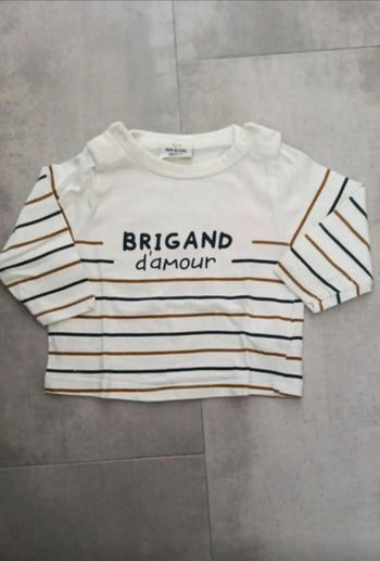 Tee shirt Brigand d'amour 3 mois