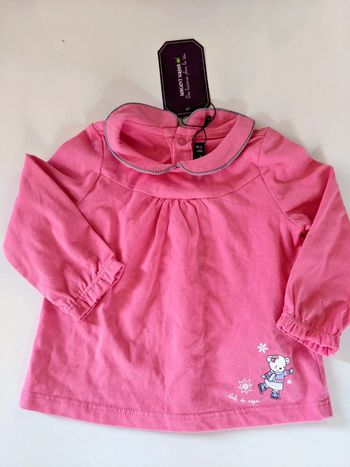 Blouse tunique Sergent major rose 9 mois neuf