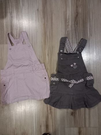 Lot 2 robes salopettes 9M