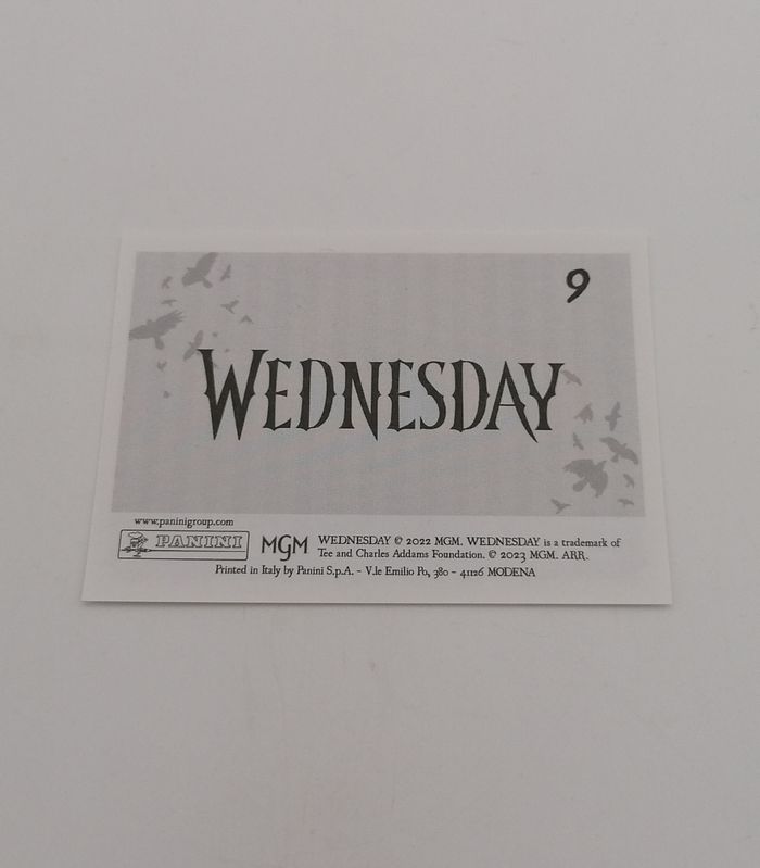 Panini sticker Mercredi n°9. - photo numéro 3