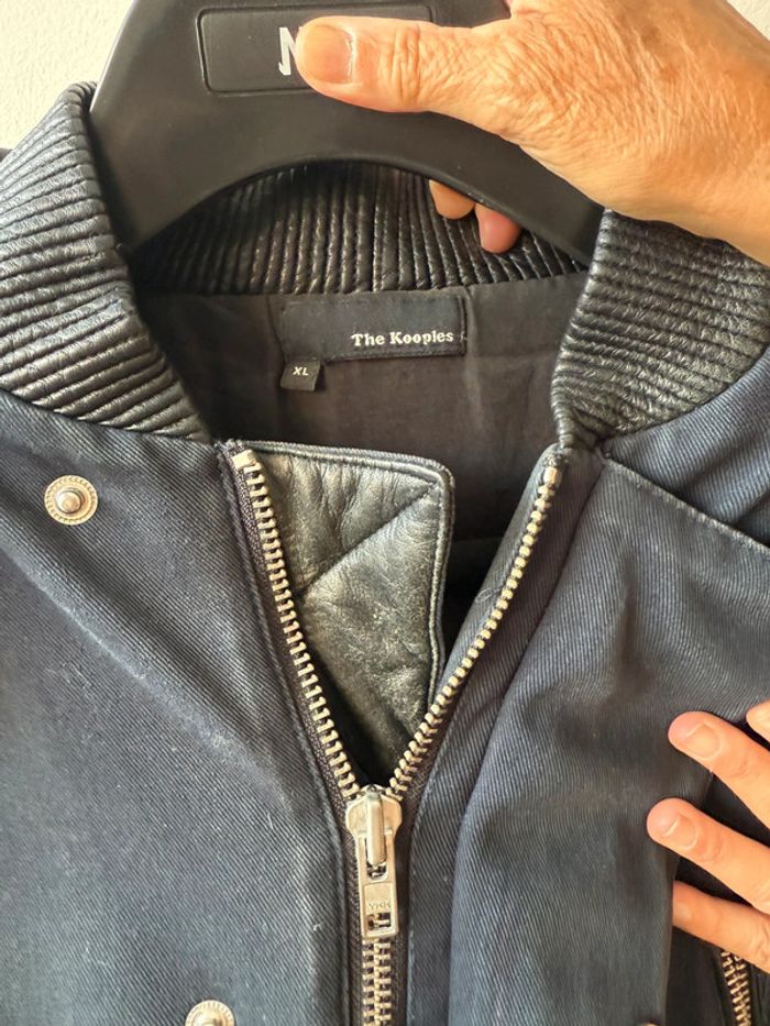 Parka homme the kooples XL bleu marine à capuche - photo numéro 2