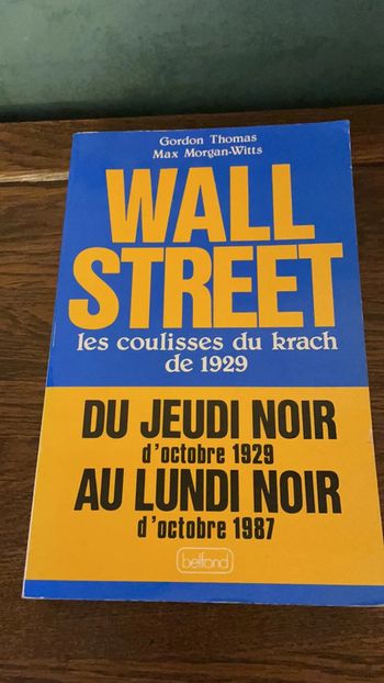 Wall street les coulisses du Krach de 1929 - Gordon Thomas et Max Morgan-Witts