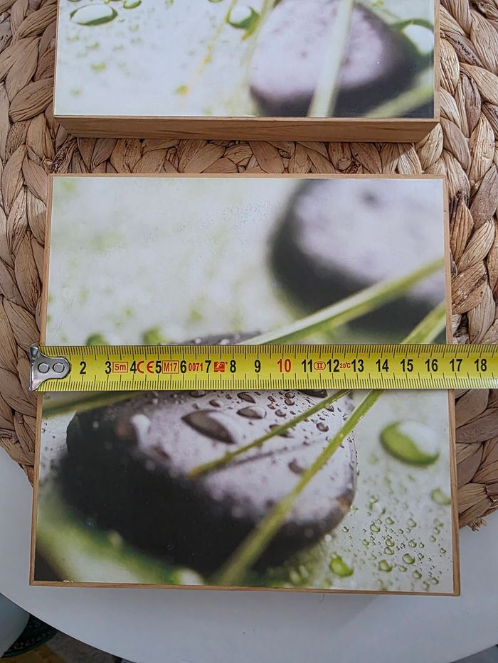 Lot de 2 petits cadres en bois - photo numéro 5