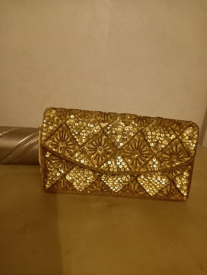 Sac festif doré