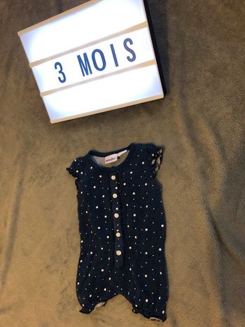 Combinaison manches courtes 3 mois