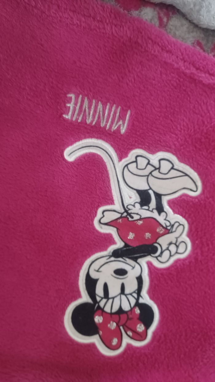 Pyjama bébé fille 9/ 12 mois Disney minnie très bon état rose et gris - photo numéro 3