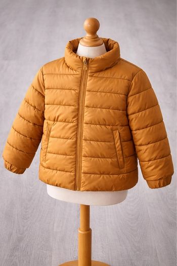 Manteau jaune moutarde garçon , Taille 7-8 ans , TEX 