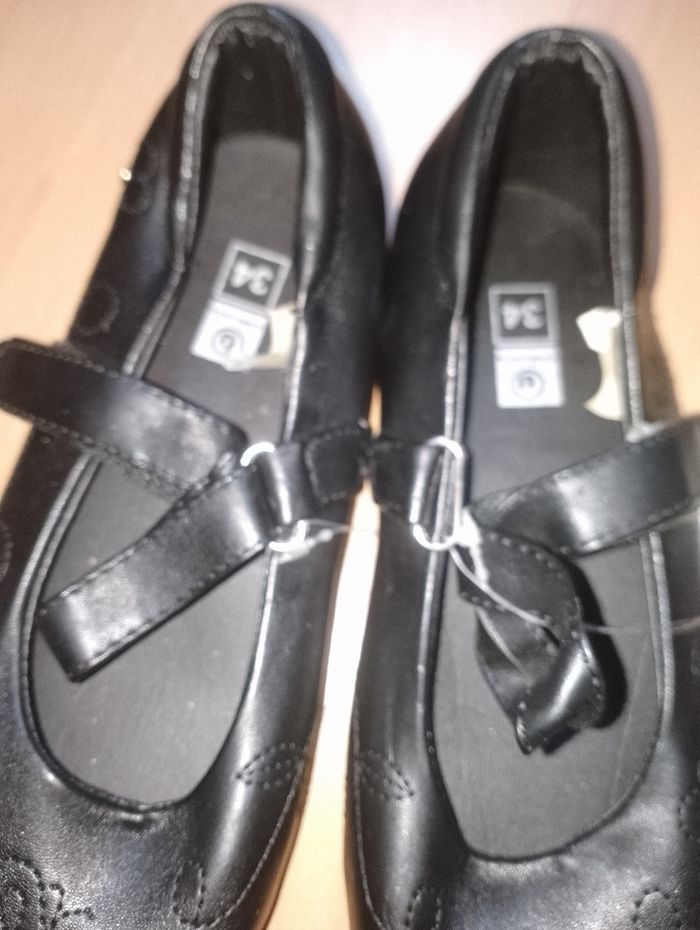 Chaussures soulier 34 noir neuve - photo numéro 6