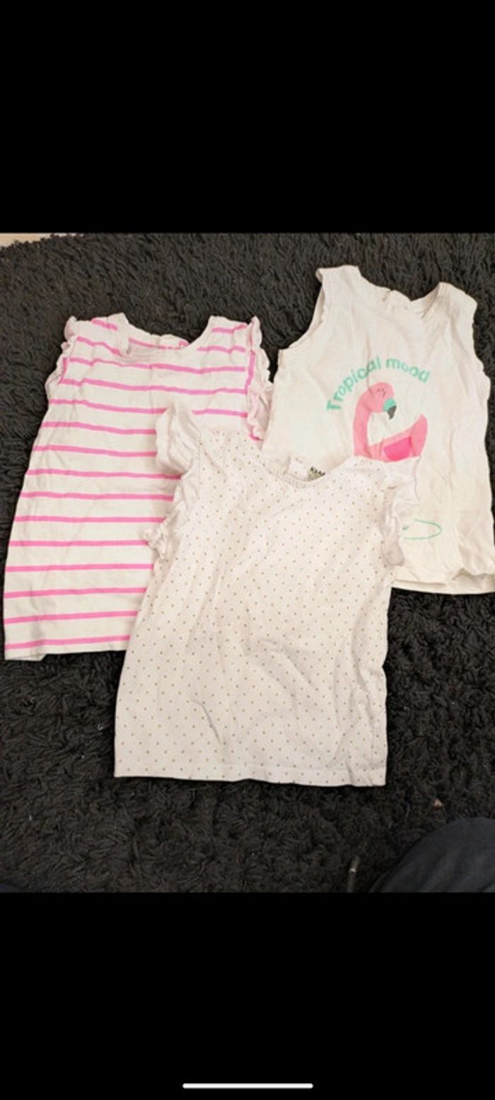 Lot 3 Tshirt fille 24 mois