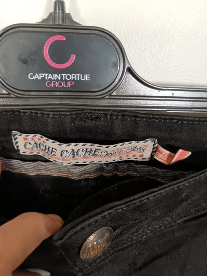 C17 jeans noir cache cache 40 - photo numéro 3