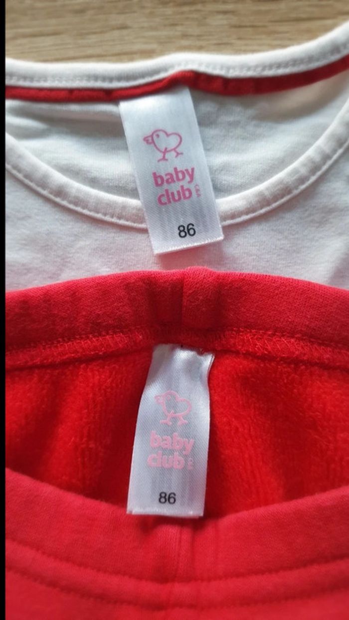 Ensemble tee-shirt et pantalon polaire Noël 86 cm - photo numéro 5