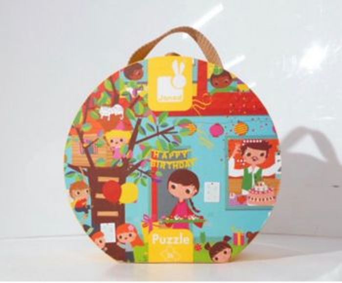 Valisette Puzzle Janod Goûter d' Anniversaire 36 Pièces, - photo numéro 5