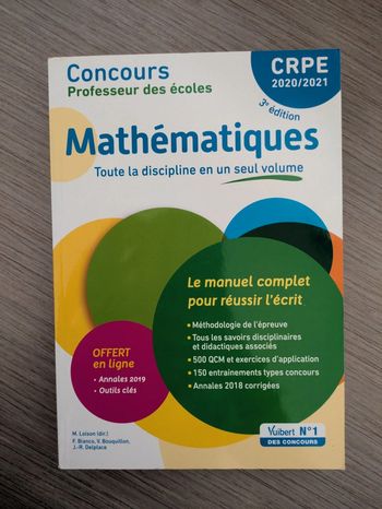 Livre concours crpe